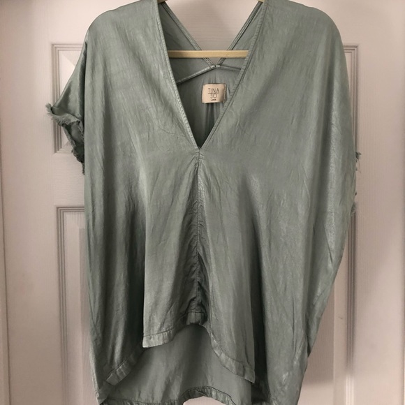Anthropologie Tops - Anthropologie Tina + Jo Sage Hand Dyed Kimono Top